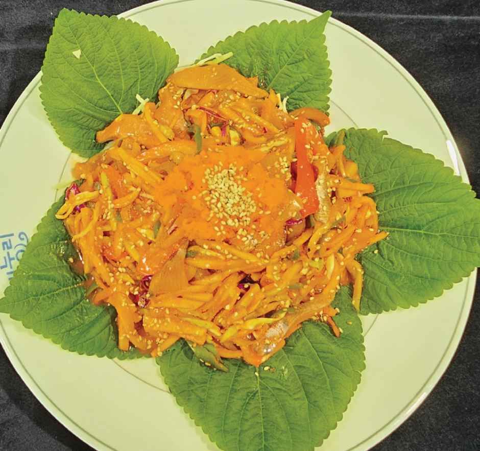 산천어 회무침