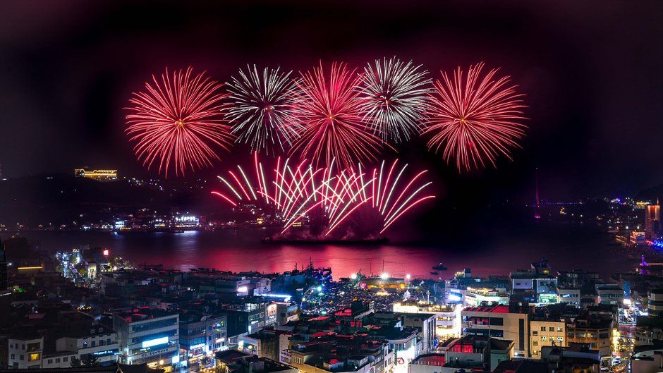 여수밤바다 불꽃축제 포스터 · 광주 축제