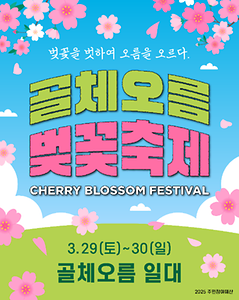 2025 골체오름 벚꽃축제 포스터