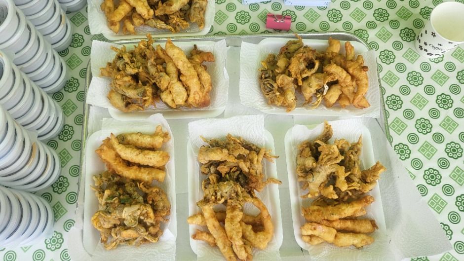 칠게튀김 세트