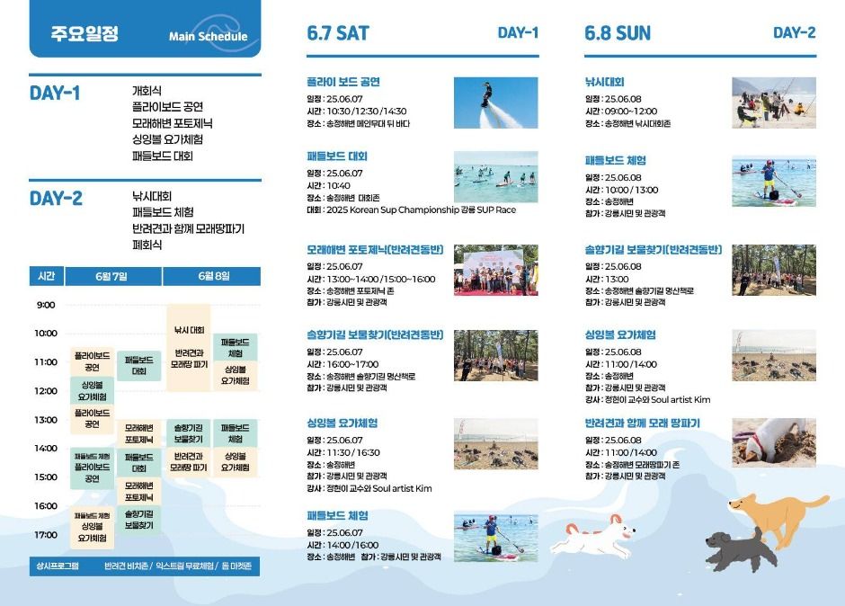 2025 강릉해양레저 펫가족 힐링페스티벌 리플렛 2