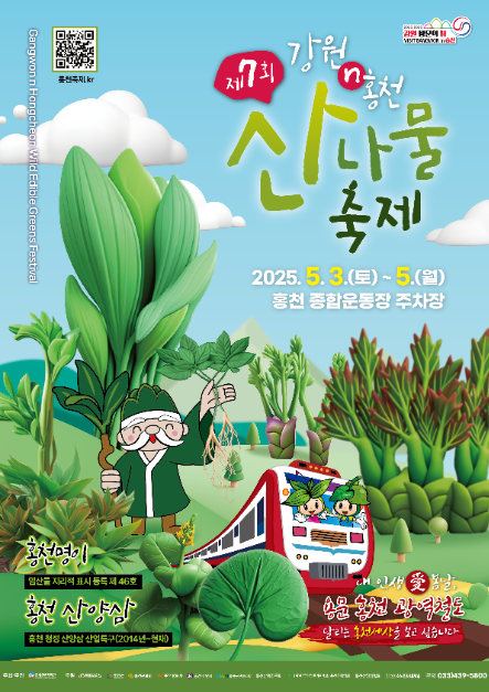 2025 강원n 홍천 산나물축제 포스터
