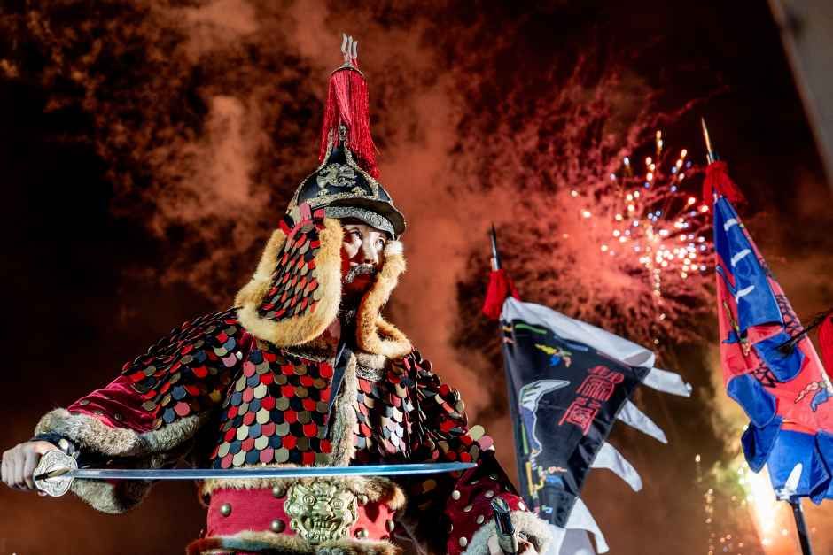 거제 옥포대첩 축제 공연 장면