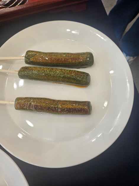 말차가래떡구이